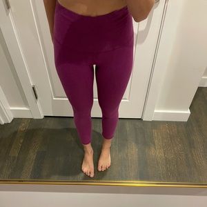 Purple lululemon leggings.